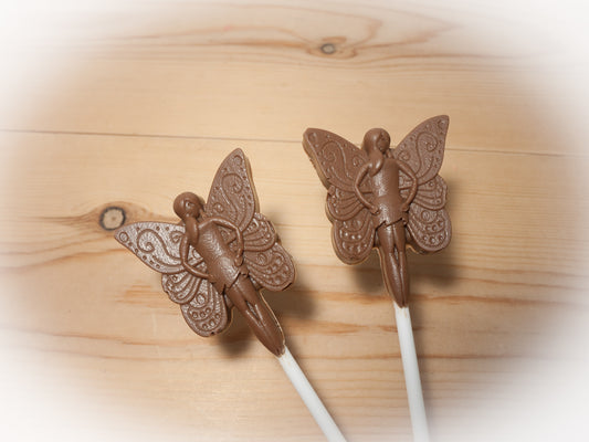 Fairy Belgian Milk Chocolate Lollipops x 4