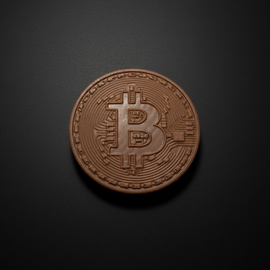 Belgian Chocolate Bitcoins x 4 (Crypto)
