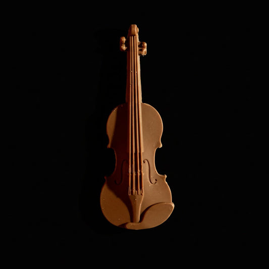 Violin Belgian chocolate bar/ instrument/ music/ orchestra