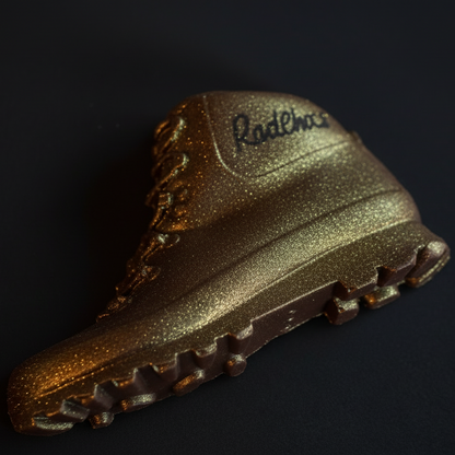 Golden Walking Boots Belgian Chocolate Bar/ hiking/ mountaineering/ nature