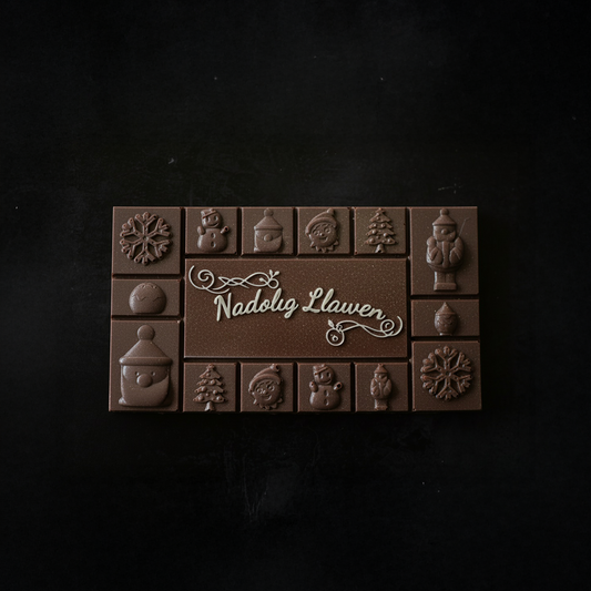 Welsh Merry Christmas Chocolate Bar - Nadolig Llawen