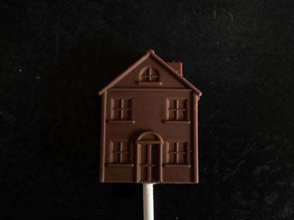 Handcrafted Belgian Chocolate House Lollipops - Perfect Housewarming or Estate Agent Gift Set (4 Pack)