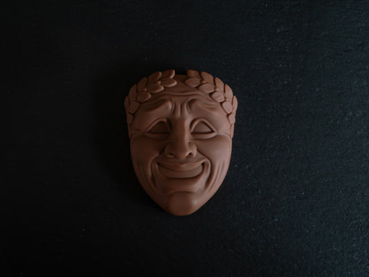 Greek Theatre Comedy Mask Design Belgian Chocolates in Gift Box