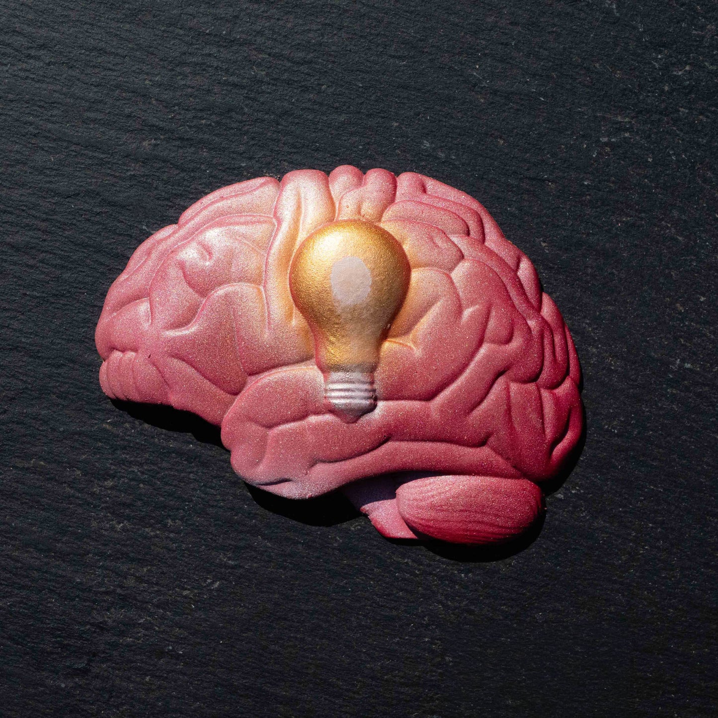 Bright Ideas painted chocolate (brain/lightbulb)