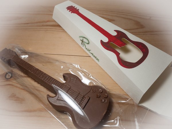 Large Belgian chocolate Electric Guitar