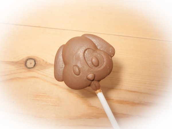 Belgian chocolate lollipops, Dog x 8