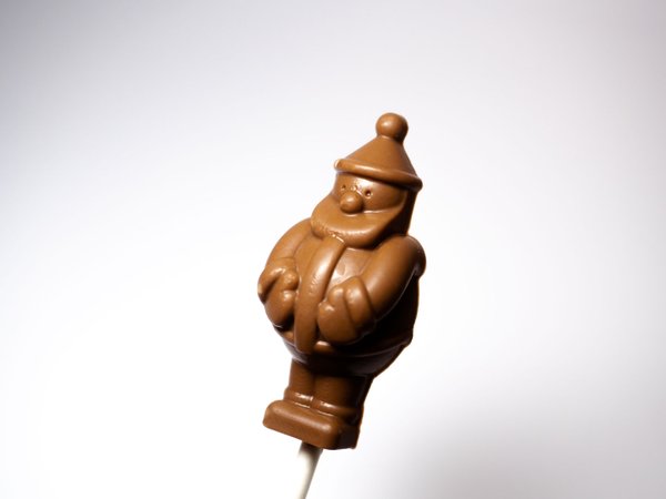 Father Christmas / Santa Belgian Chocolate lollipops x 8 in gift box