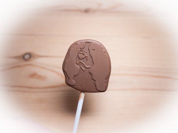 Belgian chocolate lollipops, Spaniel Dog x 8