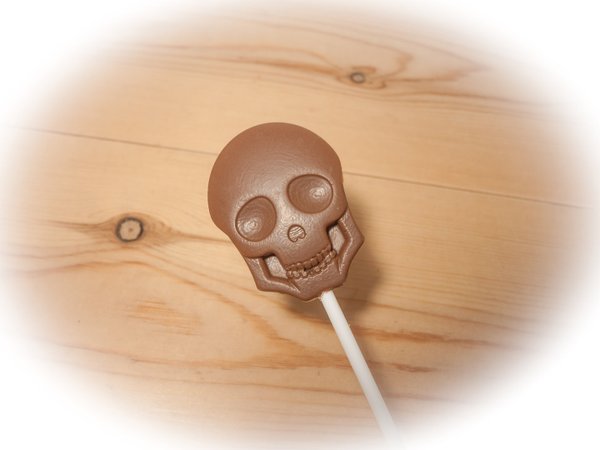 Belgian chocolate lollipops, Skull x 8