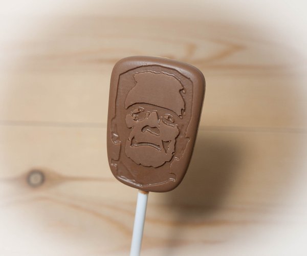 Belgian chocolate lollipops, Frankenstein's Monster x 8